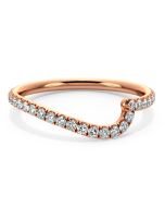Danhov Abbraccio Diamond Wedding Band in 18k Rose Gold