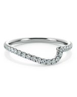 Danhov Abbraccio Diamond Wedding Band in 18k White Gold