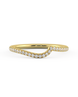 Danhov Abbraccio Ladies Wedding Band in 14k Yellow Gold