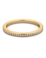 Danhov Classico Diamond Wedding Ring for Women in 18k Yellow Gold