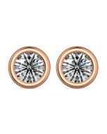 Norme de Danhov Classic Diamond Earrings in 18k Rose Gold