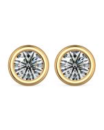 Norme de Danhov Classic Diamond Earrings in 14k Yellow Gold