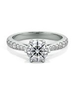 Danhov Classico Diamond Engagement Ring in Platinum