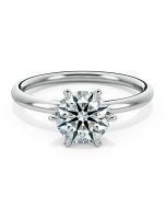 Norme de Danhov Classic  Engagement Ring for Women in Platinum