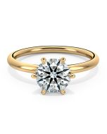Norme de Danhov Classic  Engagement Ring for Women in 18k Yellow Gold