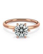 Norme de Danhov Classic  Engagement Ring for Women in 18k Rose Gold