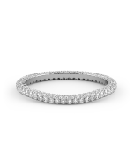 Norme De Danhov Diamond Wedding Band in Platinum 