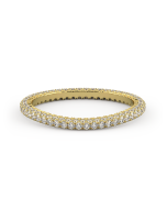 Norme De Danhov Diamond Wedding Band in 18k Yellow Gold
