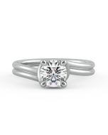 Danhov Abbraccio Ladies Engagement Ring in Platinum