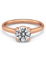 Norme de Danhov Engagement Ring in 18k Rose Gold