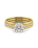 Danhov Unito Diamond Engagement Ring in 14k Yellow Gold
