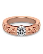 Norme de Danhov Engagement Ring for Women in 18k Rose Gold