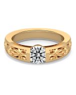 Norme de Danhov Engagement Ring for Women in 14k Yellow Gold