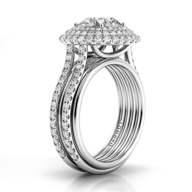 Danhov Couture Couture Engagement Ring in 14k White Gold