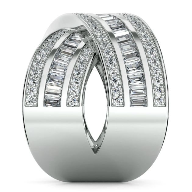 Norme de Danhov Wedding Band in 18k White Gold