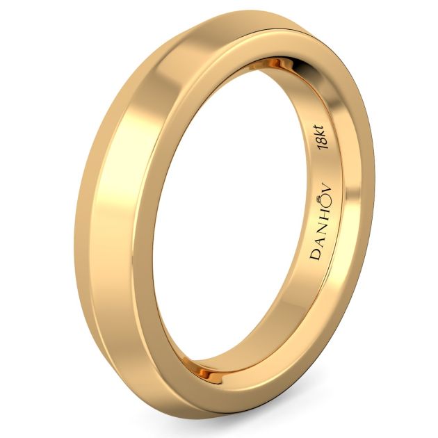 Danhov Classic Voltaggio Wedding Ring in 14k Yellow Gold