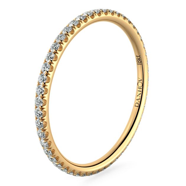 Danhov Abbraccio Classic Wedding Band in 14k Yellow Gold