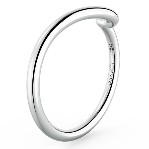 Danhov Abbraccio Wedding Band in 14k White Gold