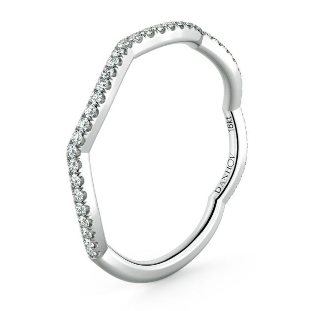 Norme de Danhov Wedding Band in 14k White Gold