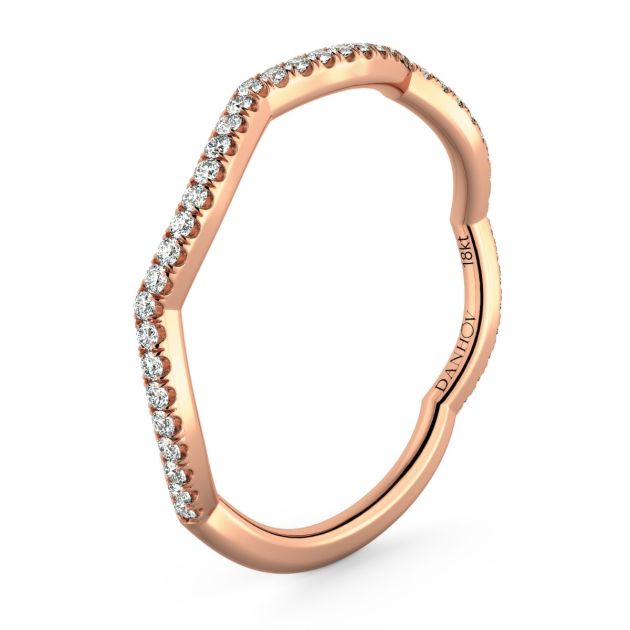 Norme de Danhov Wedding Band in 14k Rose Gold