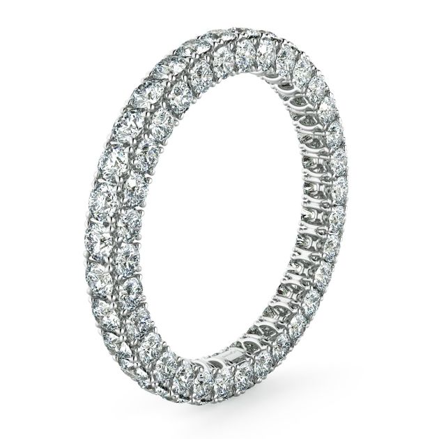 Danhov Eternita Diamond Wedding Band for Her in Platinum 