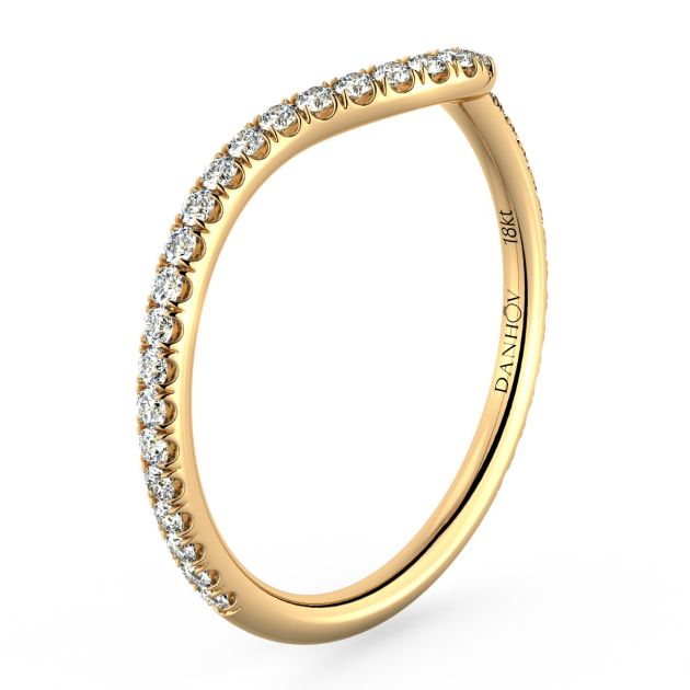 Danhov Abbraccio Diamond Wedding Band in 14k Yellow Gold