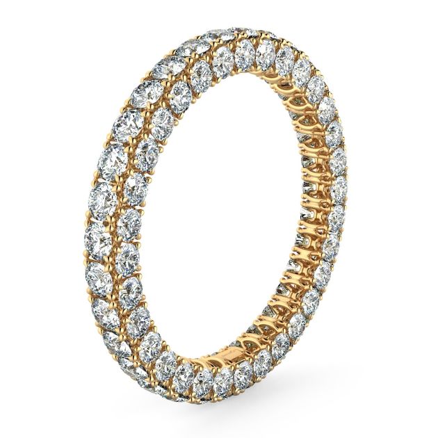 Danhov Eternita Diamond Wedding Band for Her in 18k Yellow Gold