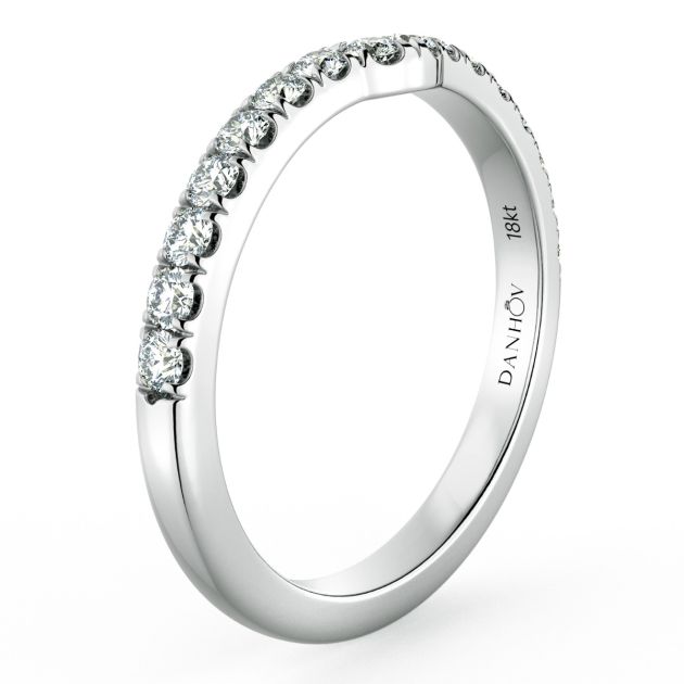 Danhov Classico Wedding Ring for Her in 14k White Gold