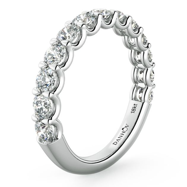 Norme Danhov  Wedding Band for Her in 18k White Gold