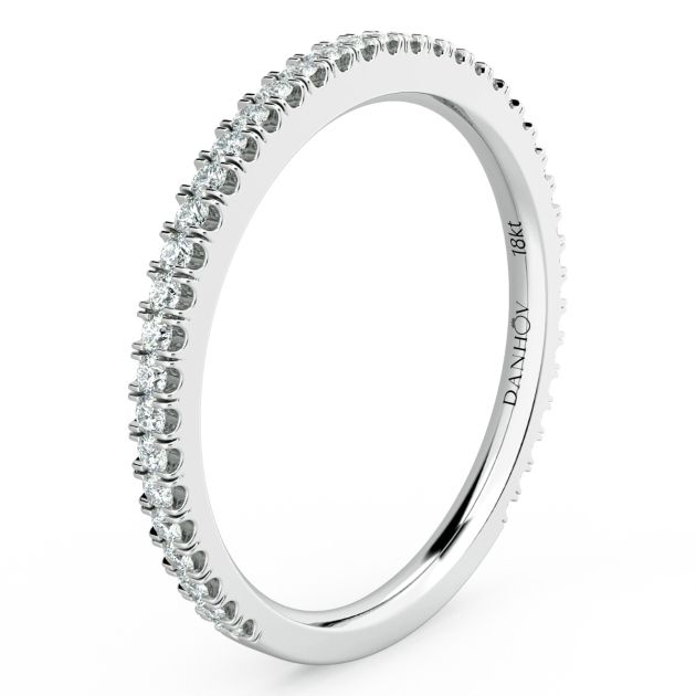 Norme de Danhov Wedding Band in 14k White Gold
