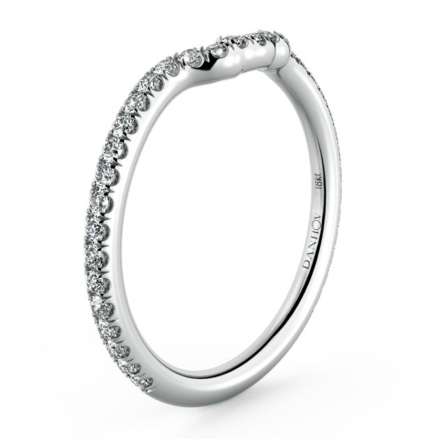 Norme de Danhov Wedding Band in 18k White Gold