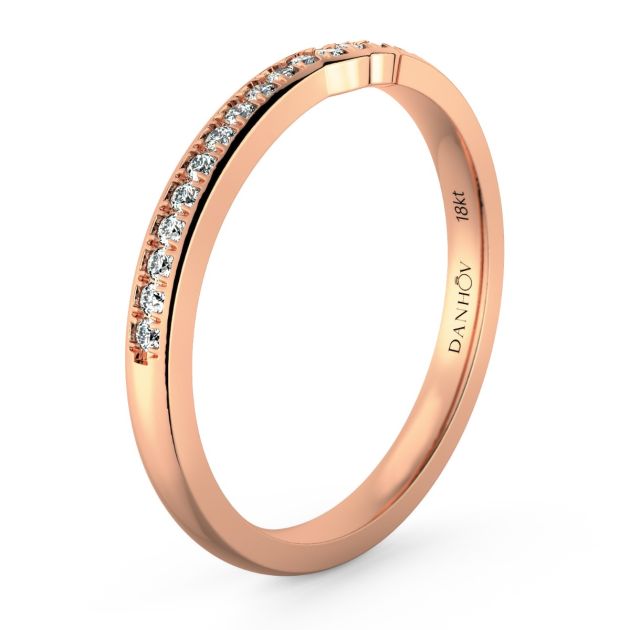 Norme de Danhov Wedding Band in 18k Rose Gold