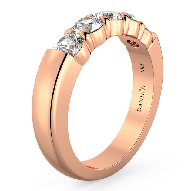 Norme de Danhov Wedding Band in 18k Rose Gold