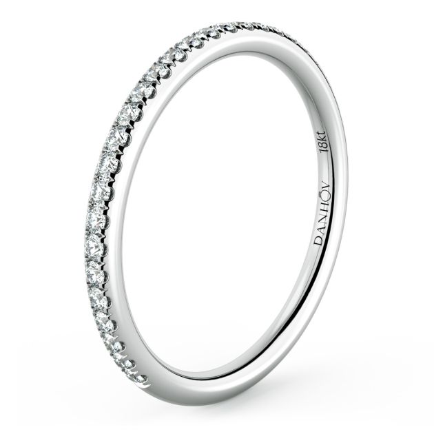 Norme de Danhov Wedding Band in 14k White Gold