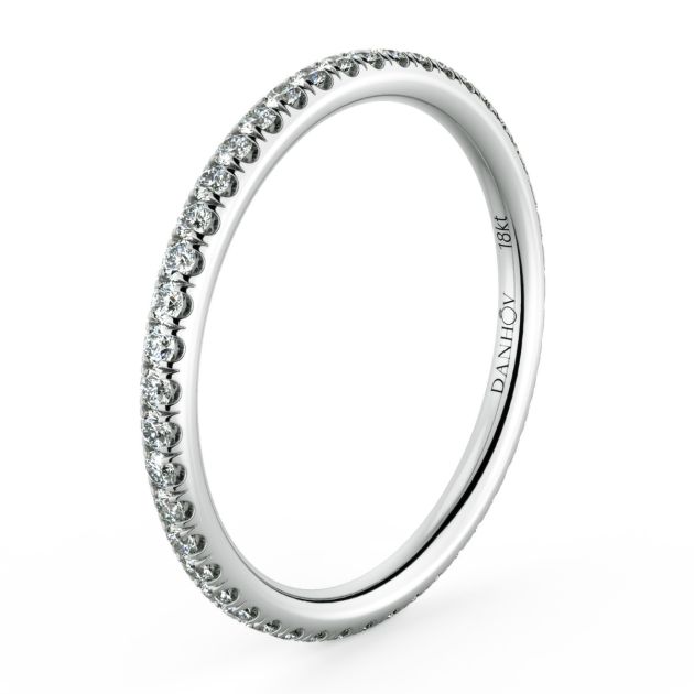 Danhov Per Lei Wedding Ring for Women in 14k White Gold