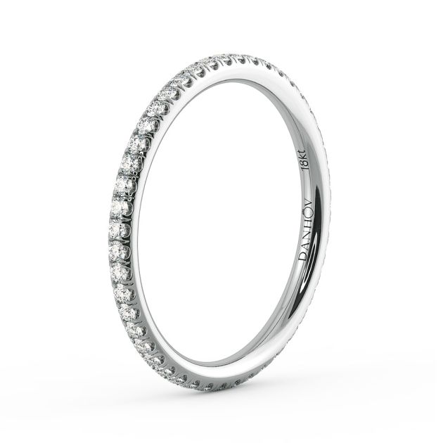 Norme de Danhov Wedding Band in 14k White Gold