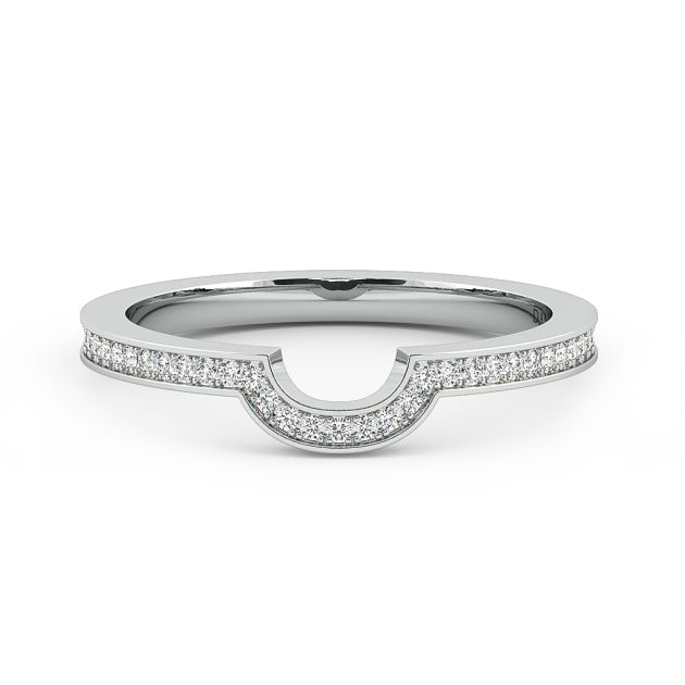Danhov Classico Diamond Ladies Wedding Ring in 14k White Gold