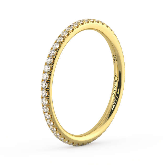 Norme de Danhov Diamond Wedding Band in 18k Yellow Gold
