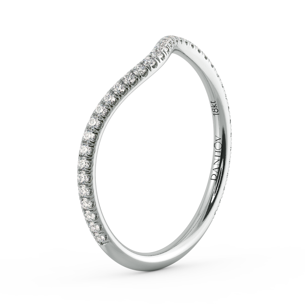 Danhov Solo Filo Wedding Band in 14k White Gold