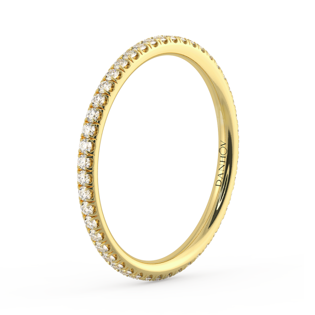 Danhov Abbraccio Diamond Wedding Band in 14k Yellow Gold