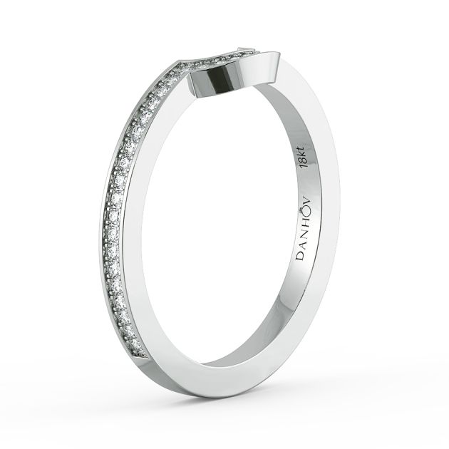 Danhov Eleganza Wedding Band in 14k White Gold