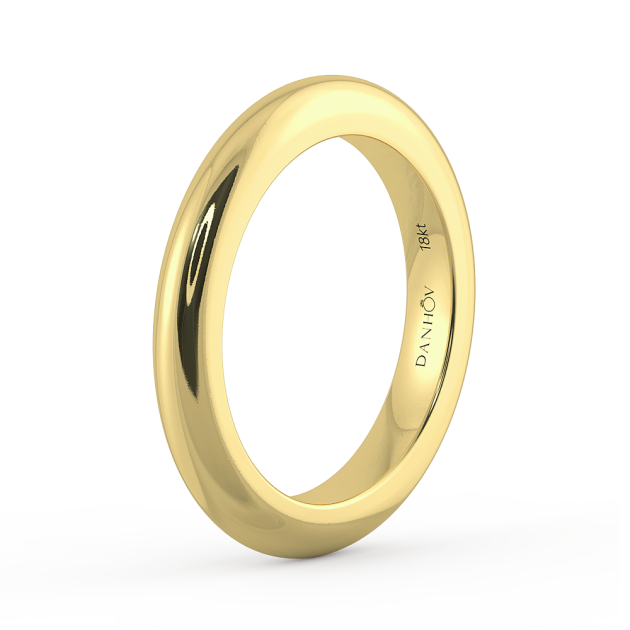 Danhov Classic Voltaggio Wedding Ring in 14k Yellow Gold