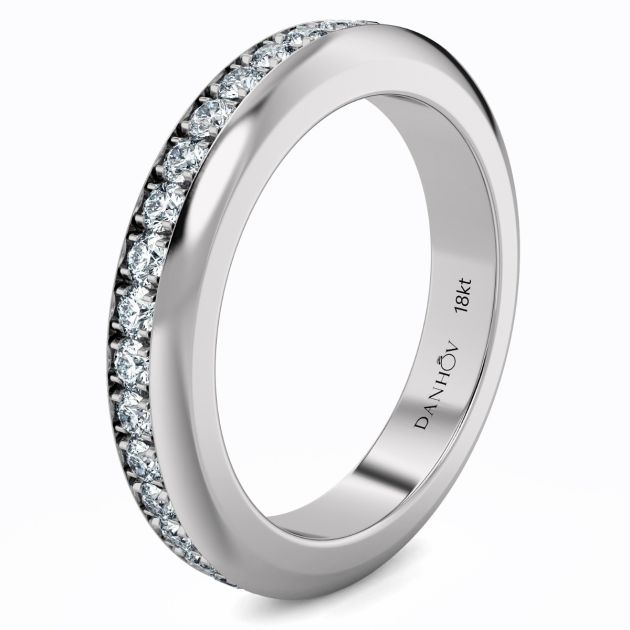 Danhov Classic Voltaggio Wedding Ring in 14KT White Gold