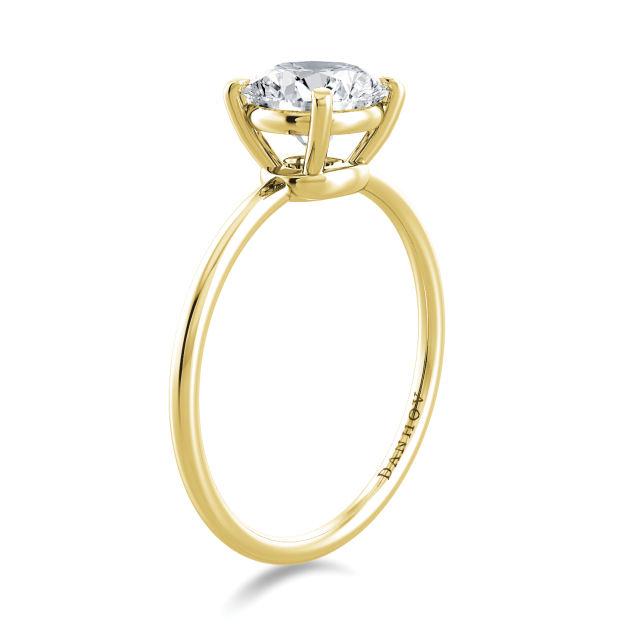 Danhov Classico Handmade Engagement Ring in 14k Yellow Gold