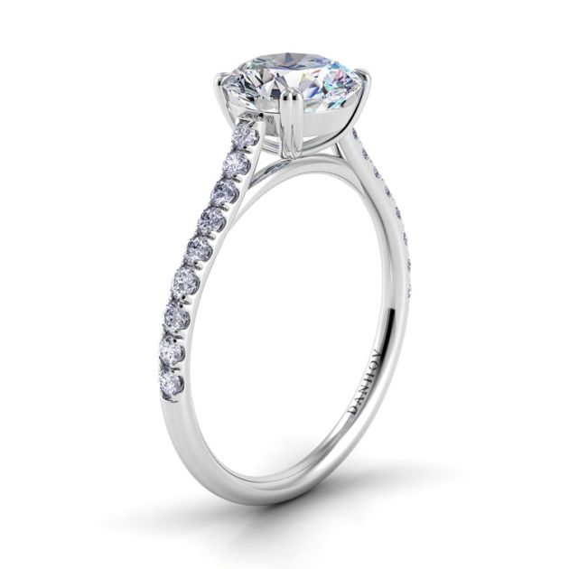 Danhov Classico Unique Handmade Engagement Ring in 14KT