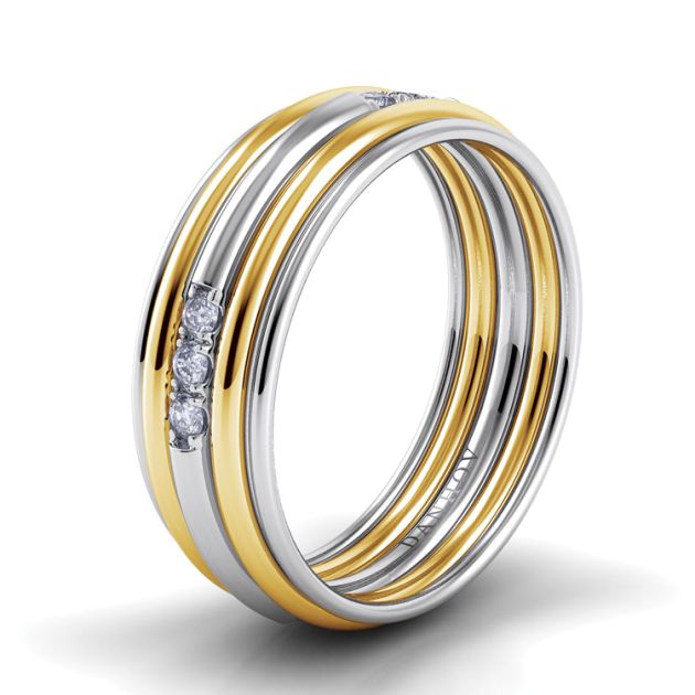 Danhov Classico Round Wedding Band in 14k White Gold