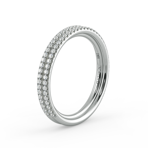 Danhov Per Lei Wedding Ring for Women in 14k White Gold