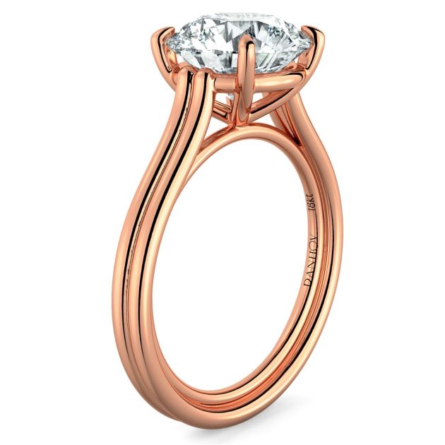 Danhov Per Lei Engagement Ring in 14k Rose Gold