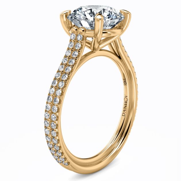 Danhov Per Lei Engagement Ring in 14k Yellow Gold