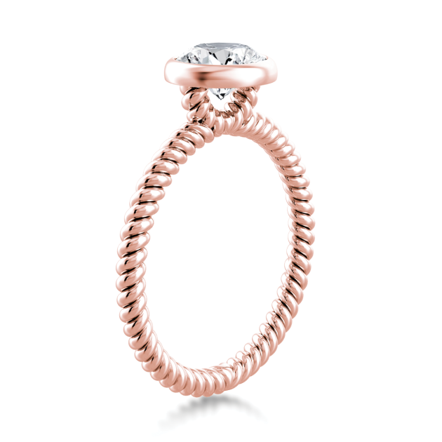 Danhov Per Lei Solitaire Engagement Ring in 18k Rose Gold